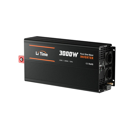 LiTime 3000W Reiner Sinuswellen Wechselrichter 12V DC zu 230V AC