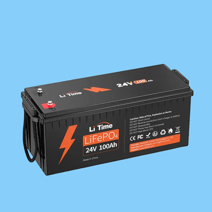 Premium 24V 100Ah LiFePO4 Batterie – 2560Wh für Solar, Boote & Off-Grid (100A BMS)