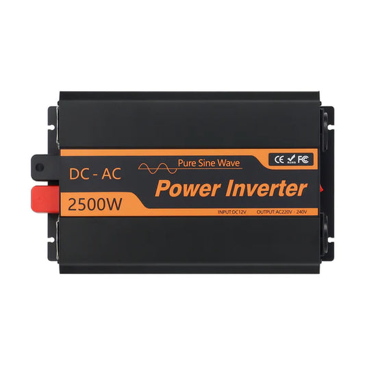 PowMr 2500W Reiner Sinus Wechselrichter DC 12V auf AC 220V