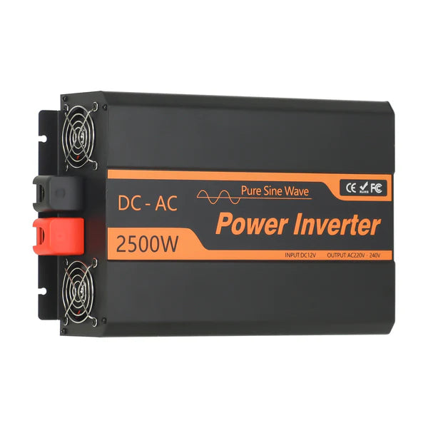 PowMr 2500W Reiner Sinus Wechselrichter DC 12V auf AC 220V