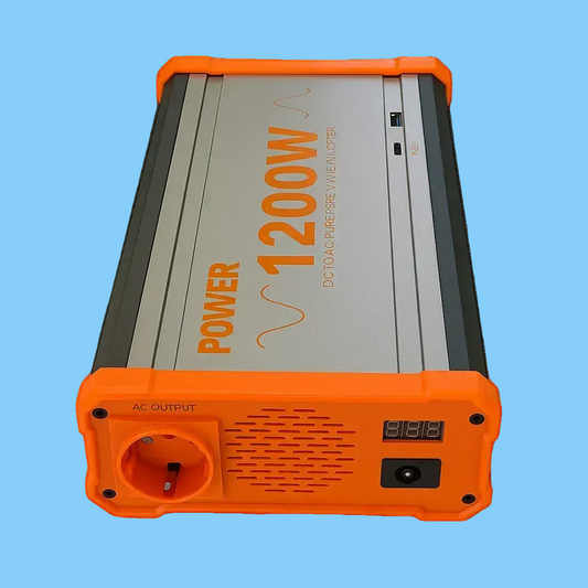 PowMr Reiner Sinus Wechselrichter 12V DC zu 230V AC 1200W